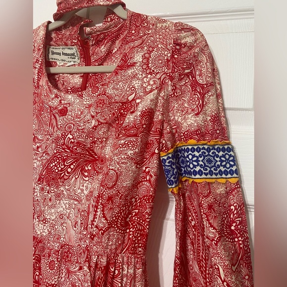 VINTAGE 70’s YOUNG INNOCENT By Arpeja maxi dress size 7 - Picture 3 of 11